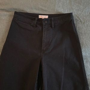 Madewell Emmett Wide-Leg Crop Pants / CLASSIC BLACK